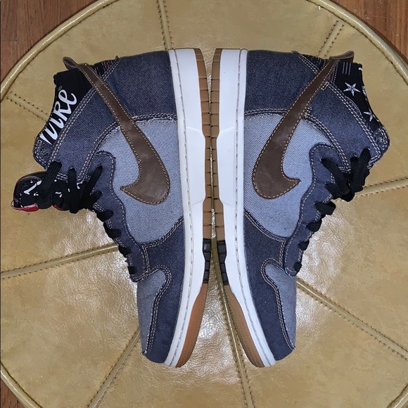 (S ⛔️ L D)‼️ Nike Dunk CMFT Denim Shoes... - Picture 5 of 9
